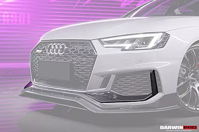2017–2019 Audi RS4 B9 Carbon Fiber Front Bumper Trim Lip | Subtle Aerodynamic Enhancement 2017–2019 Audi RS4 B9 Carbon Fiber Front Bumper Trim Lip | Subtle Aerodynamic Enhancement