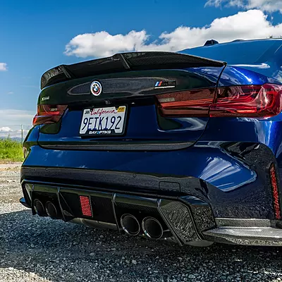 BMW G80 M3 & G20 3 Series Avante Carbon Fiber Rear Trunk Spoiler BMW G80 M3 & G20 3 Series Avante Carbon Fiber Rear Trunk Spoiler