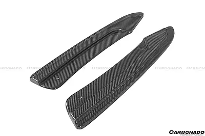 2013–2018 Audi RS6 Avant MN Style Carbon Fiber Rear Cap Splitters | Aggressive Rear Quarter Accents 2013–2018 Audi RS6 Avant MN Style Carbon Fiber Rear Cap Splitters | Aggressive Rear Quarter Accents
