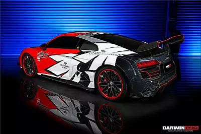 Audi R8 Coupe & Spyder IMPII Style Carbon Fiber Side Skirt Add-Ons | Overlay Aero Upgrade Audi R8 Coupe & Spyder IMPII Style Carbon Fiber Side Skirt Add-Ons | Overlay Aero Upgrade