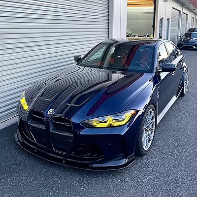 BMW G8X G80 G82 M3 M4 3-Piece Carbon Fiber Race Lip Splitter (2021+) BMW G8X G80 G82 M3 M4 3-Piece Carbon Fiber Race Lip Splitter (2021+)
