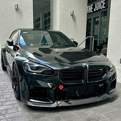 NEW OVERSTOCK BMW G87 M2 MHC Style Carbon Fiber Front Lip (2023 - Present) NEW OVERSTOCK BMW G87 M2 MHC Style Carbon Fiber Front Lip (2023 - Present)