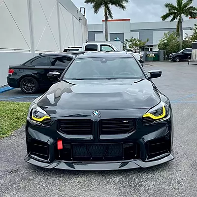 NEW OVERSTOCK BMW G87 M2 MHC Style Carbon Fiber Front Lip (2023 - Present) NEW OVERSTOCK BMW G87 M2 MHC Style Carbon Fiber Front Lip (2023 - Present)