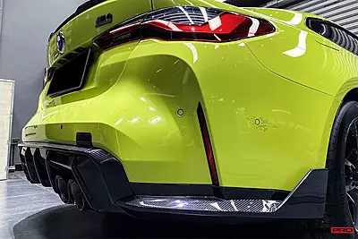 BMW M3 G80 / M4 G82 G83 OEM Style Carbon Fiber Rear Diffuser Trim Lip | 2021–2025 BMW M3 G80 / M4 G82 G83 OEM Style Carbon Fiber Rear Diffuser Trim Lip | 2021–2025