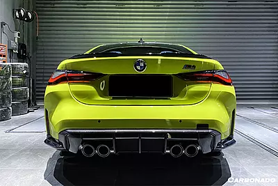 BMW M3 G80 MP Style Carbon Fiber Quad Rear Lip with Winglets | 2021–2025 BMW M3 G80 MP Style Carbon Fiber Quad Rear Lip with Winglets | 2021–2025