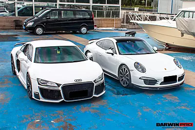 2006–2015 Audi R8 DPGT Style Front Bumper | Coupe & Spyder Fitment 2006–2015 Audi R8 DPGT Style Front Bumper | Coupe & Spyder Fitment
