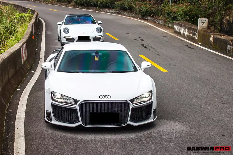 2006–2015 Audi R8 DPGT Style Front Bumper | Coupe & Spyder Fitment 2006–2015 Audi R8 DPGT Style Front Bumper | Coupe & Spyder Fitment