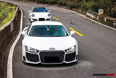 2006–2015 Audi R8 DPGT Style Front Bumper | Coupe & Spyder Fitment 2006–2015 Audi R8 DPGT Style Front Bumper | Coupe & Spyder Fitment