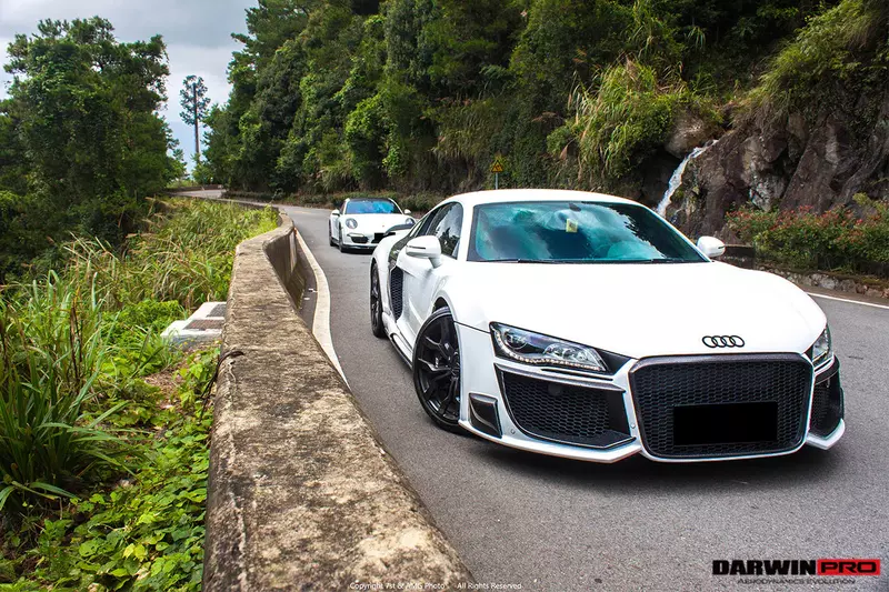 2006–2015 Audi R8 Coupe/Spyder DPGT Style Full Wide Body Kit | Includes Exhaust Tips 2006–2015 Audi R8 Coupe/Spyder DPGT Style Full Wide Body Kit | Includes Exhaust Tips