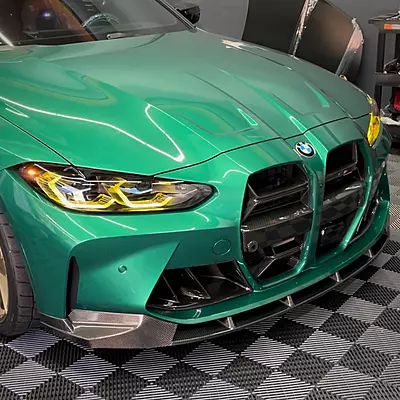 BMW G8X G80 G82 M3 M4 V2 Dual Slat Carbon Fiber Front Bumper Duct Vents (2021+) BMW G8X G80 G82 M3 M4 V2 Dual Slat Carbon Fiber Front Bumper Duct Vents (2021+)
