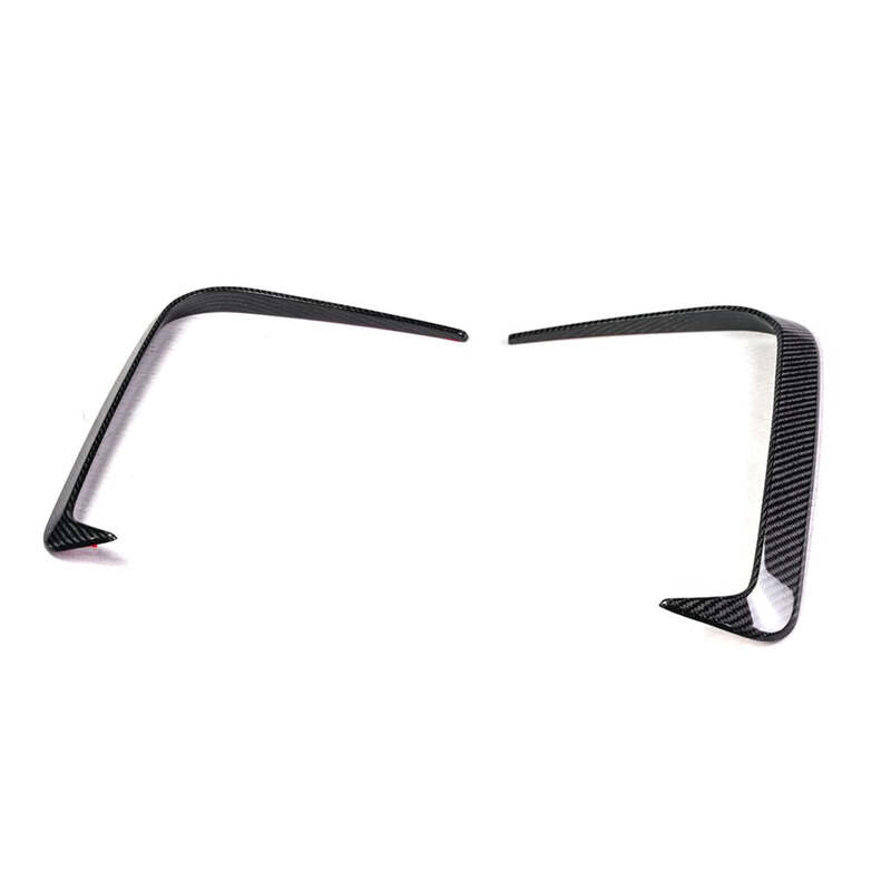 Carbon Fiber Front Bumper Garnish Trim Fang – Fits BMW G22/G23 430i & M440i