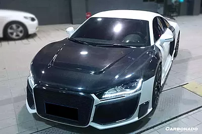 2006–2015 Audi R8 Coupe & Spyder P Style Carbon Fiber Hood | Lightweight & Aerodynamic Upgrade 2006–2015 Audi R8 Coupe & Spyder P Style Carbon Fiber Hood | Lightweight & Aerodynamic Upgrade