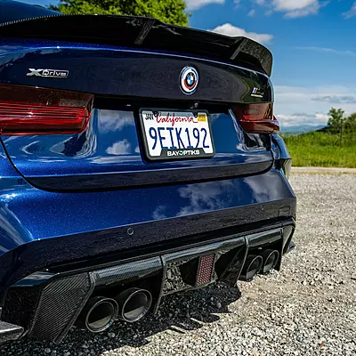 BMW G80 M3 & G20 3 Series Avante Carbon Fiber Rear Trunk Spoiler BMW G80 M3 & G20 3 Series Avante Carbon Fiber Rear Trunk Spoiler