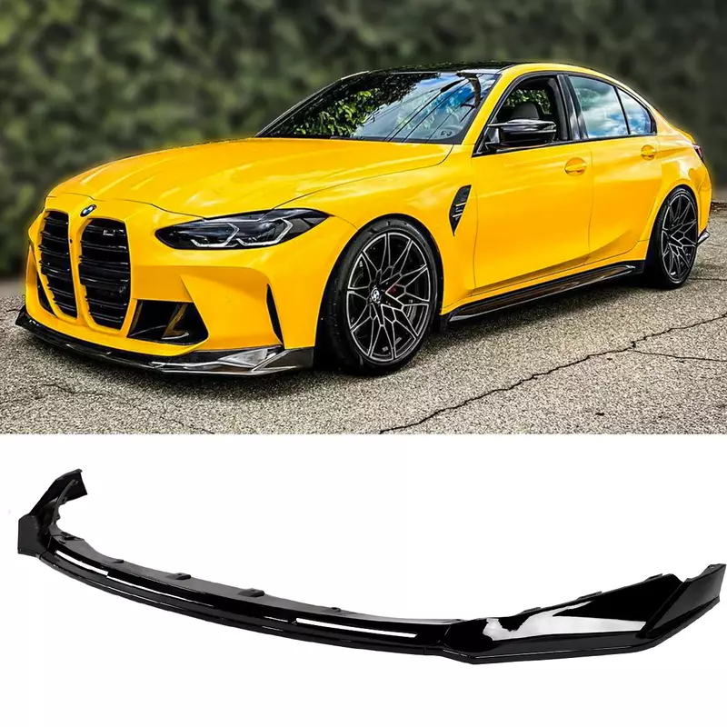 BMW G8X G80 G82 M3 M4 V Style Gloss Black Front Lip Splitter (2021+) BMW G8X G80 G82 M3 M4 V Style Gloss Black Front Lip Splitter (2021+)