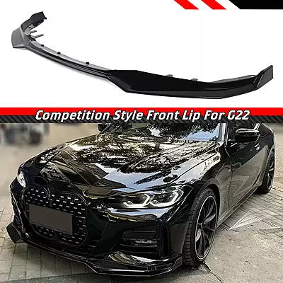 BMW G22/G23 Glossy Black Competition Style Front Lip (2021–2023) BMW G22/G23 Glossy Black Competition Style Front Lip (2021–2023)