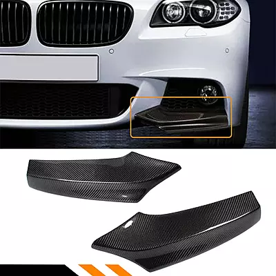 BMW F10 5 Series Carbon Fiber Front Bumper Canards (2011–2016) BMW F10 5 Series Carbon Fiber Front Bumper Canards (2011–2016)