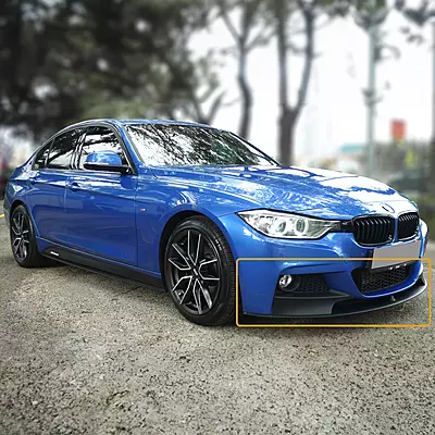 BMW F30 3 Series M Sport Style Satin Black Front Lip (2012–2018) BMW F30 3 Series M Sport Style Satin Black Front Lip (2012–2018)