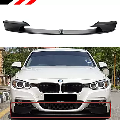 BMW F30 3 Series M Sport Style Satin Black Front Lip (2012–2018) BMW F30 3 Series M Sport Style Satin Black Front Lip (2012–2018)