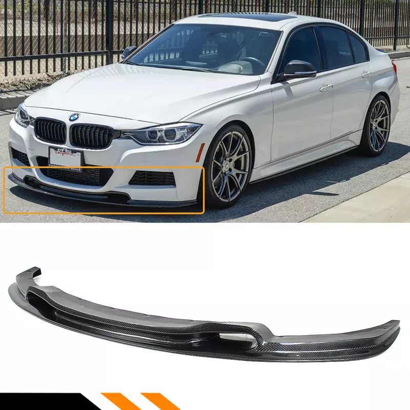 BMW F30 3 Series Carbon Fiber Front Lip (2012–2018) – M Sport BMW F30 3 Series Carbon Fiber Front Lip (2012–2018) – M Sport