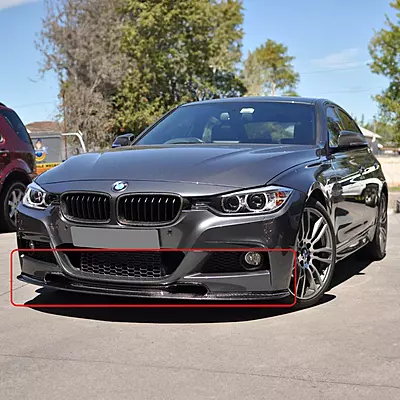 BMW F30 3 Series Carbon Fiber Front Lip (2012–2018) – M Sport BMW F30 3 Series Carbon Fiber Front Lip (2012–2018) – M Sport