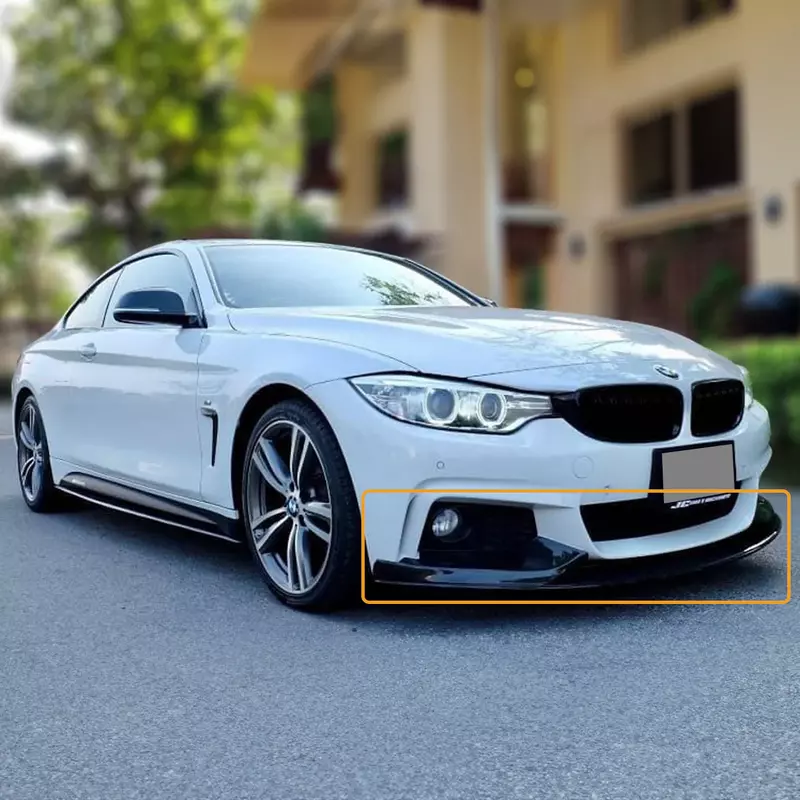 BMW 4 Series Front Lip – Satin Black (2014–2020) BMW 4 Series Front Lip – Satin Black (2014–2020)