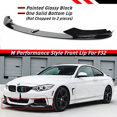 BMW 4 Series Front Lip – Glossy Black (2014–2020) BMW 4 Series Front Lip – Glossy Black (2014–2020)