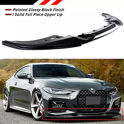 BMW G22/G23 Front Lip – Glossy Black (2021–2023) BMW G22/G23 Front Lip – Glossy Black (2021–2023)