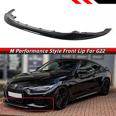 BMW G22/G23 4 Series Glossy Black Front Lip (2021–2023) BMW G22/G23 4 Series Glossy Black Front Lip (2021–2023)