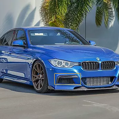 BMW F30 3 Series M Sport Carbon Fiber Front Bumper Canards (2012–2018) BMW F30 3 Series M Sport Carbon Fiber Front Bumper Canards (2012–2018)