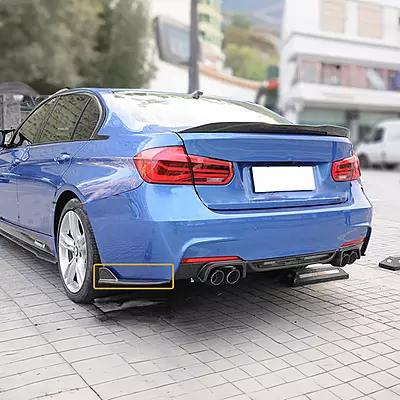 BMW 3 Series Carbon Fiber Rear Bumper Splitters (2012–2018) BMW 3 Series Carbon Fiber Rear Bumper Splitters (2012–2018)