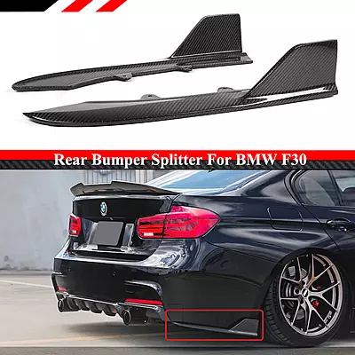 BMW 3 Series Carbon Fiber Rear Bumper Splitters (2012–2018) BMW 3 Series Carbon Fiber Rear Bumper Splitters (2012–2018)