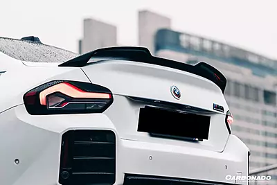 Dry Carbon Fiber Trunk Spoiler – BMW M2 G87 (2021–2024) Dry Carbon Fiber Trunk Spoiler – BMW M2 G87 (2021–2024)