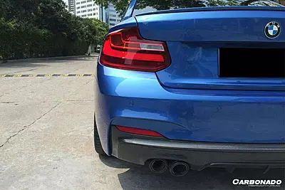 MP Style Carbon Fiber Rear Lip – BMW 2 Series F22/F23 (2014–2021, M-Tech Only) MP Style Carbon Fiber Rear Lip – BMW 2 Series F22/F23 (2014–2021, M-Tech Only)