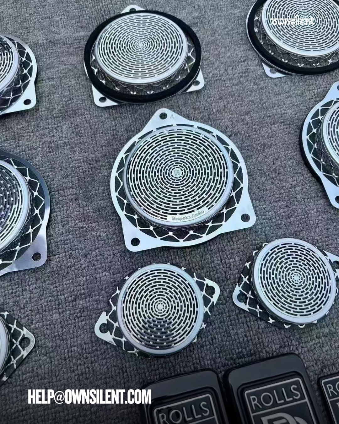 12PCS Door Panel Tweeter Speaker Grill Covers for 2010–2018 Rolls-Royce Ghost/Wraith 12PCS Door Panel Tweeter Speaker Grill Covers for 2010–2018 Rolls-Royce Ghost/Wraith