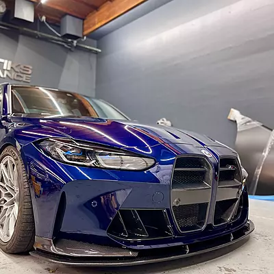 BMW G8X G80 G82 M3 M4 V2 Dual Slat Carbon Fiber Front Bumper Duct Vents (2021+) BMW G8X G80 G82 M3 M4 V2 Dual Slat Carbon Fiber Front Bumper Duct Vents (2021+)