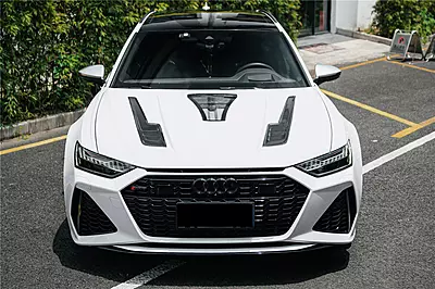 Audi RS6 Avant C8 IMP Performance Partial Carbon Fiber Hood | Lightweight & Aggressive Upgrade Audi RS6 Avant C8 IMP Performance Partial Carbon Fiber Hood | Lightweight & Aggressive Upgrade
