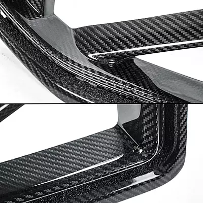 BMW G87 M2 SQ Style Dry Carbon Fiber Front Grille (2023+) BMW G87 M2 SQ Style Dry Carbon Fiber Front Grille (2023+)