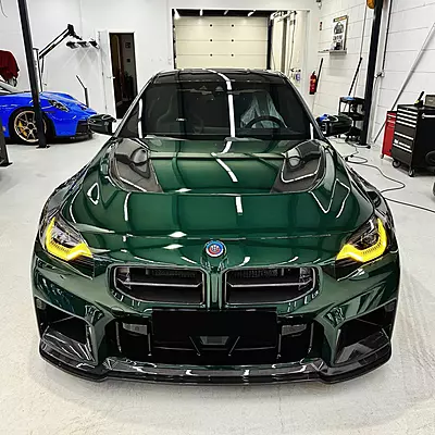 BMW G87 M2 Alpha-N Style Dry Carbon Fiber Front Grille (2023-2024) BMW G87 M2 Alpha-N Style Dry Carbon Fiber Front Grille (2023-2024)