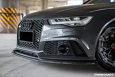 2013–2018 Audi RS6 Avant MN Style Carbon Fiber Front Lip | Aggressive Aero Enhancement 2013–2018 Audi RS6 Avant MN Style Carbon Fiber Front Lip | Aggressive Aero Enhancement
