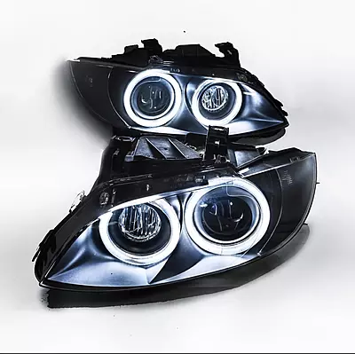 Pre-Built Round Ring Headlights – E9X M3 & Pre-LCI E92/E93 3 Series Coupe/Convertible Pre-Built Round Ring Headlights – E9X M3 & Pre-LCI E92/E93 3 Series Coupe/Convertible