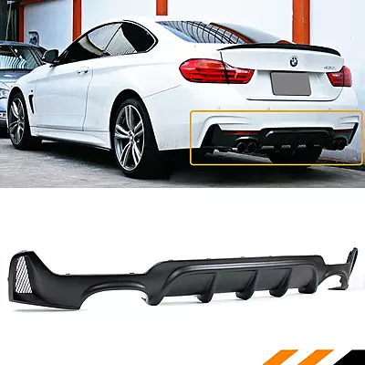 BMW 4 Series Satin Black Rear Diffuser (2014–2020) BMW 4 Series Satin Black Rear Diffuser (2014–2020)