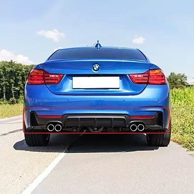 BMW 4 Series Satin Black Rear Diffuser (2014–2020) BMW 4 Series Satin Black Rear Diffuser (2014–2020)