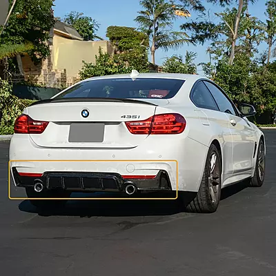 BMW 4 Series Carbon Fiber Rear Diffuser (2014–2020) BMW 4 Series Carbon Fiber Rear Diffuser (2014–2020)