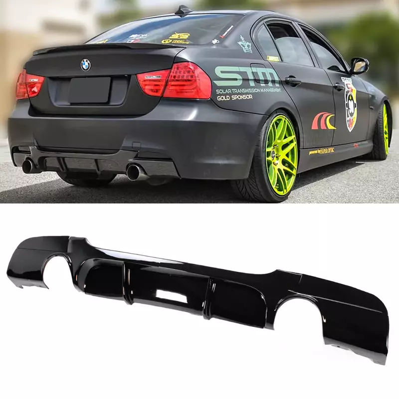Glossy Black Rear Diffuser for BMW E90/E91 3 Series Glossy Black Rear Diffuser for BMW E90/E91 3 Series