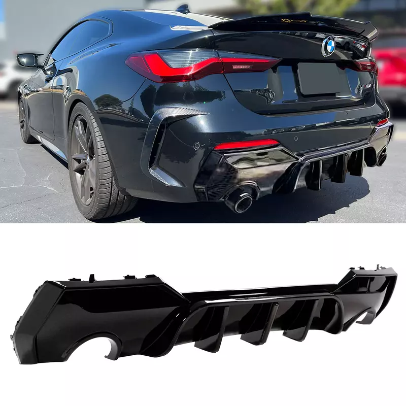 BMW G22/G23 Glossy Black Rear Diffuser (2021–2023) BMW G22/G23 Glossy Black Rear Diffuser (2021–2023)