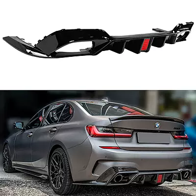 BMW G20 3 Series Glossy Black LED Diffuser (2019-2022) BMW G20 3 Series Glossy Black LED Diffuser (2019-2022)