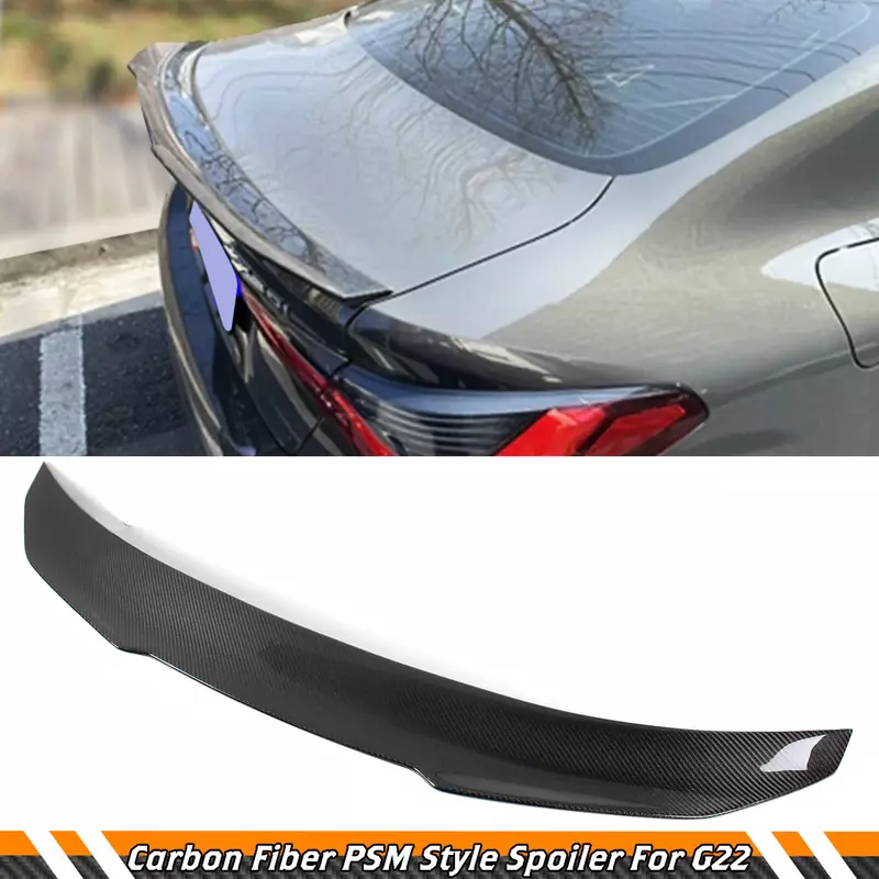 BMW G22 G82 Carbon Fiber PSM Style Trunk Spoiler (2021–2023) BMW G22 G82 Carbon Fiber PSM Style Trunk Spoiler (2021–2023)