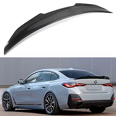BMW G26 4 Series High Kick Carbon Fiber Trunk Spoiler (2021–2023) BMW G26 4 Series High Kick Carbon Fiber Trunk Spoiler (2021–2023)