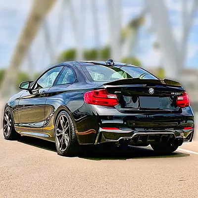 Glossy Black Rear Spoiler for BMW 2 Series F22 (2014–2021) Glossy Black Rear Spoiler for BMW 2 Series F22 (2014–2021)