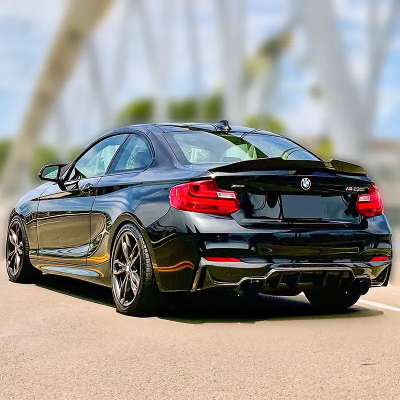 Glossy Black Rear Spoiler for BMW 2 Series F22 (2014–2021) Glossy Black Rear Spoiler for BMW 2 Series F22 (2014–2021)